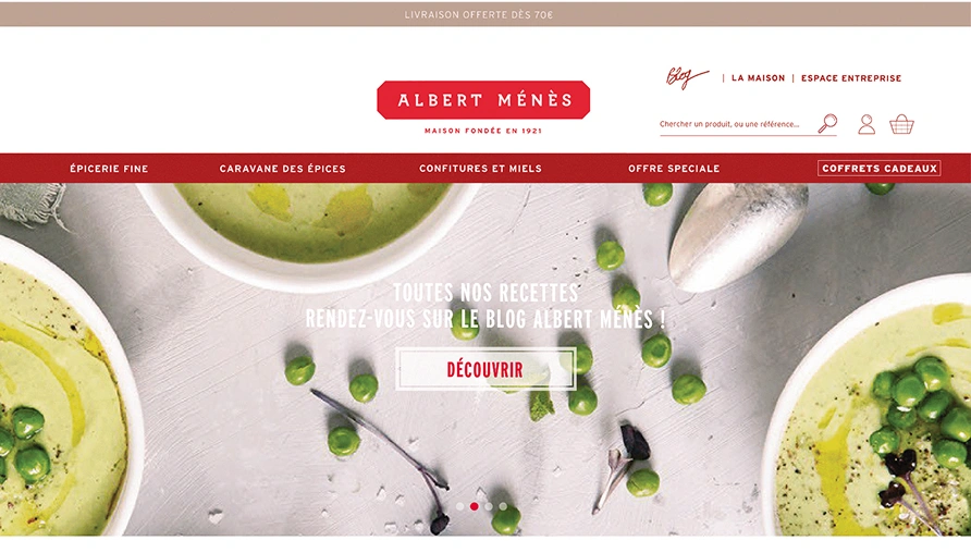 ALBERT MENES - Conception site PrestaShop- Food