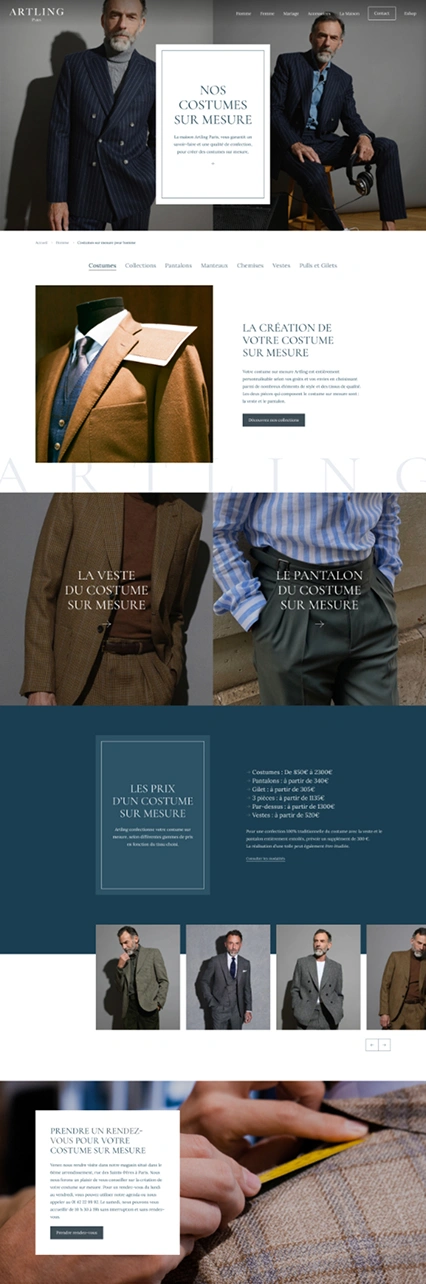 Conception site web wordpress artling